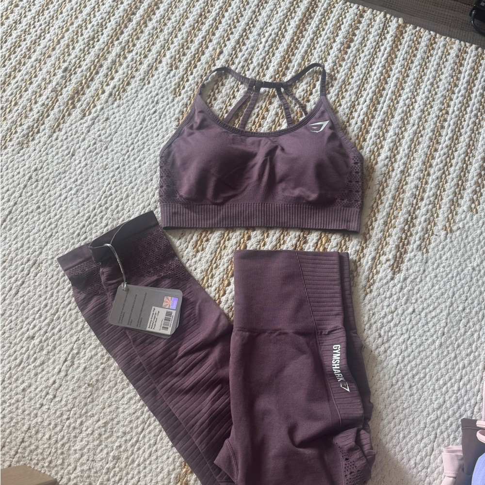 Gymshark Seamless Energy High Waisted Leggings - Purple